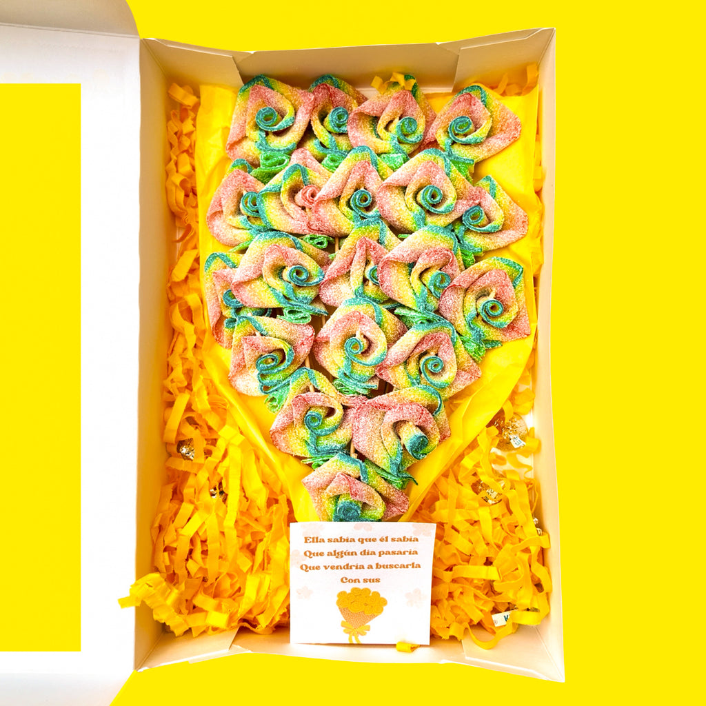 Caja 20 Rosas Amarillas