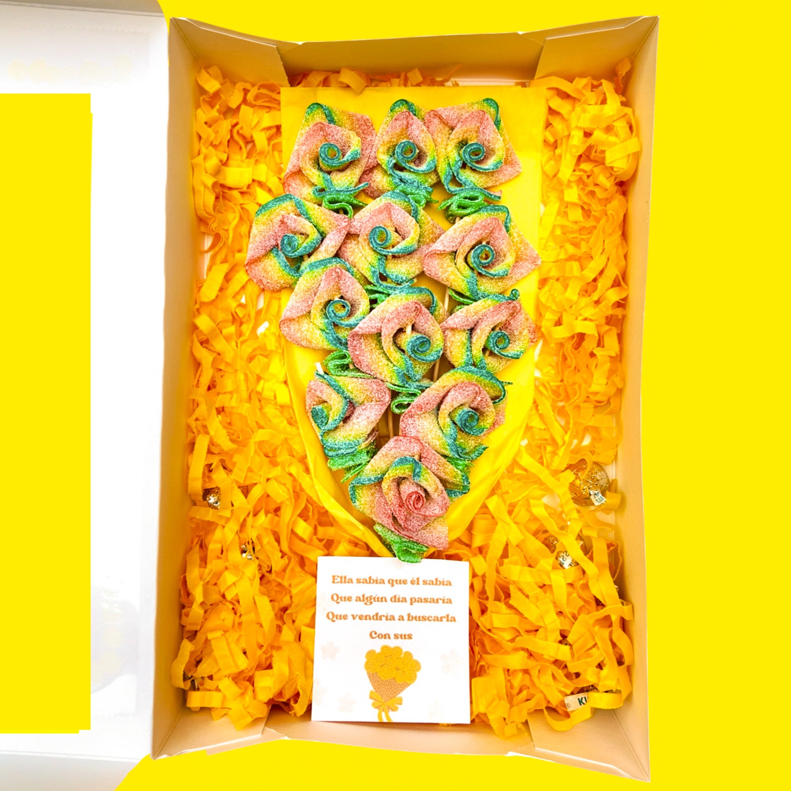 Caja 12 Rosas Amarillas